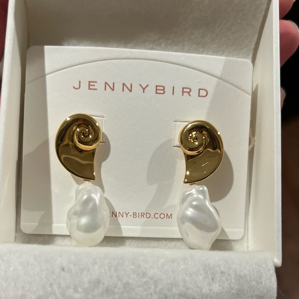 RESERVED FOR BARBIE: NWT Jenny Bird Lucille Gold Plated Earrings